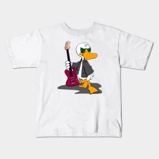 Cool Duck with Guitar Kids T-Shirt